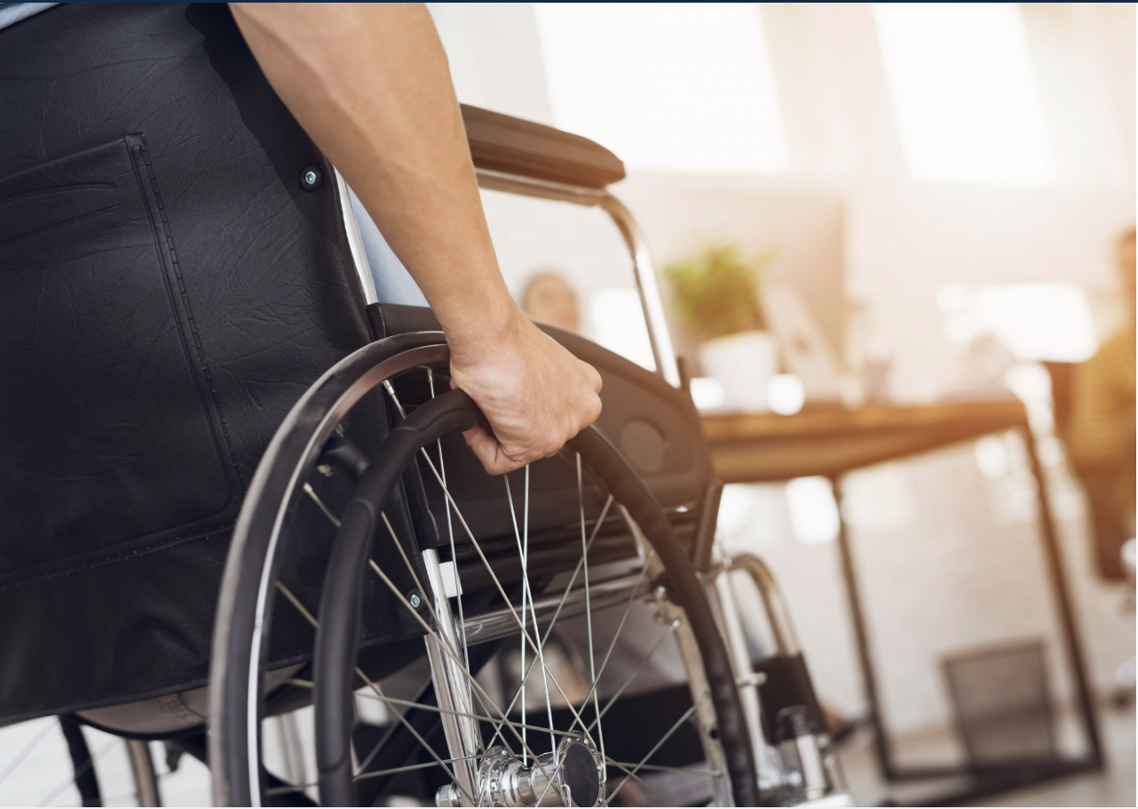 Guy in wheelchair
